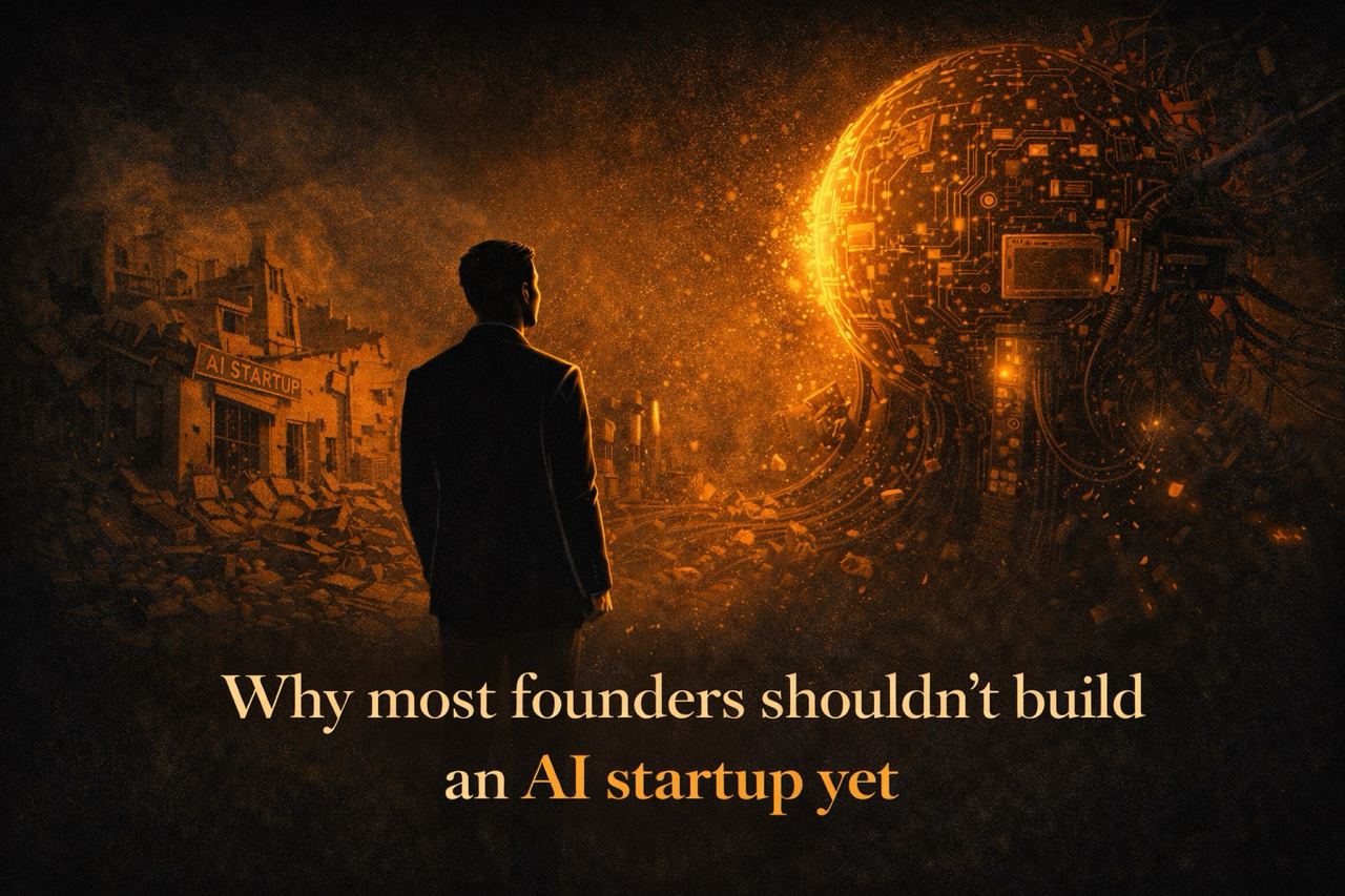 Why Most Founders Shouldn't Build an AI Startup Yet